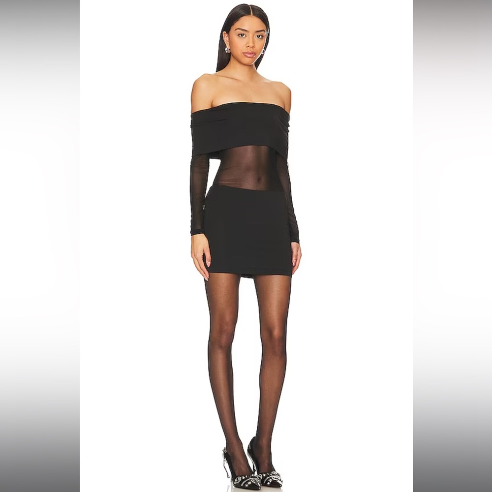 ELMINA SHEER MINI DRESS